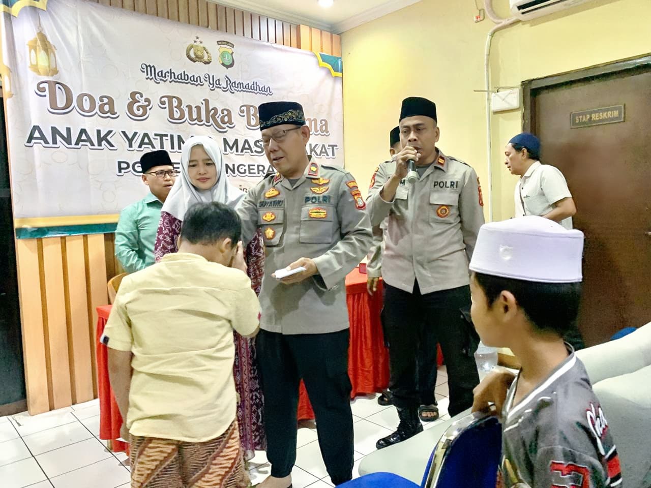 Polsek Tangerang Gelar Buka Puasa Bersama Anak Yatim dan Masyarakat